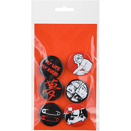 Набор значков Комус Класс Комикс 3.8 см