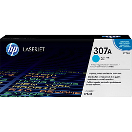 Картридж лазерный HP 307A CE741A голубой оригинальный фото Картридж лазерный HP 307A CE741A голубой оригинальный