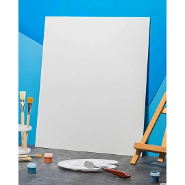 Холст на картоне Комус Арт мелкозернистый хлопок акриловый грунт 45x55 см