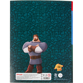 Картон белый Комус Три богатыря (А4, 10 листов, мелованный)