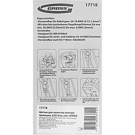 Щипцы для зачистки электропроводов, 0,05-8 кв. мм// Gross