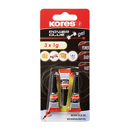 Клей секундный Kores универсальный 1г 3 шт