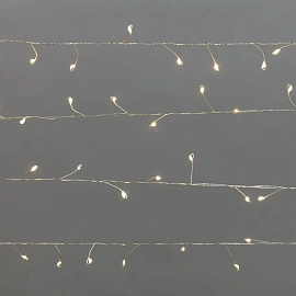 Гирлянда светодиодная Фейерверк белый свет 20 м