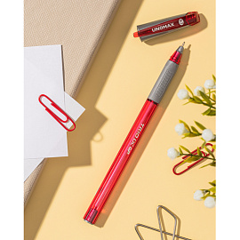 Ручка шариковая неавтоматическая Unomax (Unimax) Trio DC GP красная (толщина линии 0.5 мм)