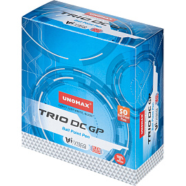 Ручка шариковая неавтоматическая Unomax (Unimax) Trio DC GP зеленая (толщина линии 0.5 мм)