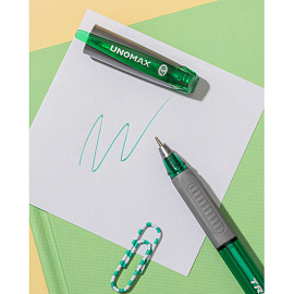 Ручка шариковая неавтоматическая Unomax (Unimax) Trio DC GP зеленая (толщина линии 0.5 мм)