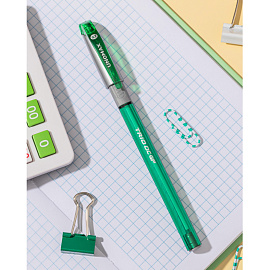 Ручка шариковая неавтоматическая Unomax (Unimax) Trio DC GP зеленая (толщина линии 0.5 мм)