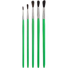 Набор кистей Комус Три Богатыря белка (5 штук в наборе) фото Набор кистей Комус Три Богатыря белка (5 штук в наборе)