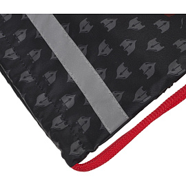 Мешок для сменной обуви Комус Три богатыря Горыныч 360x470 черный с карманом