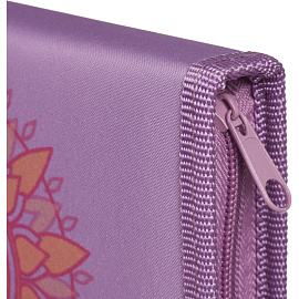 Пенал односекционный Комус Три богатыря Любава розовый