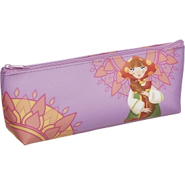 Пенал-косметичка односекционный Комус Три богатыря Любава розовый