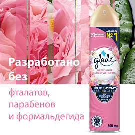 Освежитель воздуха Glade Цветочное совершенство 300 мл фото Освежитель воздуха Glade Цветочное совершенство 300 мл