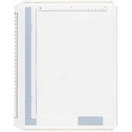 Доска-планшет пластиковая маркерная для черчения (кульман) Attache А4 37x29 см (горизонтальная, белая рабочая поверхность, с рейсшиной и треугольником