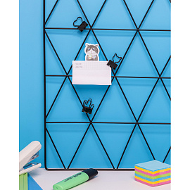 Доска органайзер-решетка (мудборд) Attache 36x55см черная (с зажимами в комплекте)