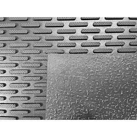 Коврик входной грязезащитный резиновый 60х90 см черный (FG-KM-001)