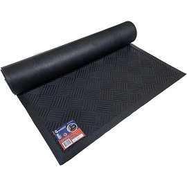 Коврик входной (придверный) литой грязезащитный 90x150 см чёрный (FG-KM-002)