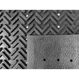 Коврик входной грязезащитный резиновый 60х90 см черный (FG-KM-003)