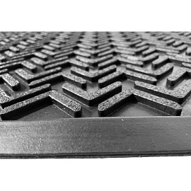 Коврик входной грязезащитный резиновый 60х90 см черный (FG-KM-003)