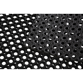 Коврик входной резиновый грязезащитный Luscan Professional 80x120 см черный