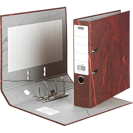 Папка-регистратор Attache (Attache Economy) 75 мм мрамор красная бумага