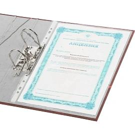 Папка-регистратор Attache (Attache Economy) 75 мм мрамор красная бумага