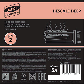 Средство для удаления накипи Luscan Professional Descale Deep 5 л (концентрат)