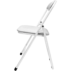 Стул складной РС 04 белый (искусственная кожа, металл)