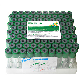 Вакуумные пробирки Kometaline с Li-гепарином 4 мл пластик (100 штук в упаковке)