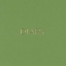 Ежедневник недатированный Attache Dairy полиуретан А5 136 листов зелёный с фиксирующей резинкой