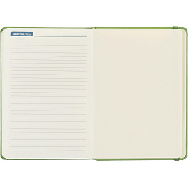 Ежедневник недатированный Attache Dairy полиуретан А5 136 листов зелёный с фиксирующей резинкой