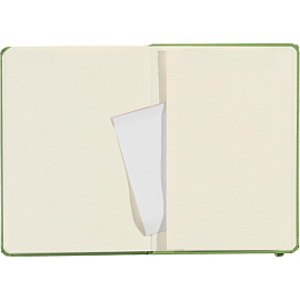 Ежедневник недатированный Attache Dairy полиуретан А5 136 листов зелёный с фиксирующей резинкой