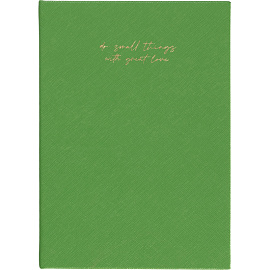 Ежедневник недатированный Attache Do small things полиуретан А5 136 листов зелёный (золотистый обрез)