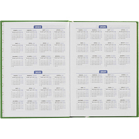 Ежедневник недатированный Attache Do small things полиуретан А5 136 листов зелёный (золотистый обрез)