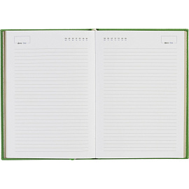 Ежедневник недатированный Attache Do small things полиуретан А5 136 листов зелёный (золотистый обрез)