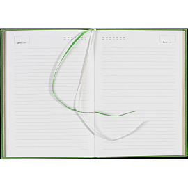 Ежедневник недатированный Attache Do small things полиуретан А5 136 листов зелёный (золотистый обрез)