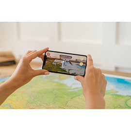 Настенная карта Россия физическая (рельеф) 1:7 500 000 Globen КН053