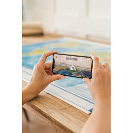 Настенная карта Мира физическая 1:25 000 000 Globen КН048