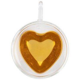 Кружка с двойным стеклом Aroma Сердце 300 мл