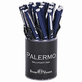 Ручка шариковая автоматическая Bruno Visconti Palermo синяя (толщина линии 0.7 мм, артикул производителя 20-0250/06)