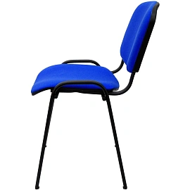 Стул офисный Easy Chair ИЗО/ISO синий, ткань, чёрный
