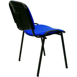 Стул офисный Easy Chair ИЗО/ISO синий, ткань, чёрный