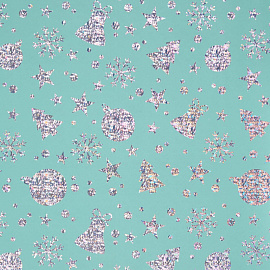 Бумага упаковочная Magic Pack мелованная голубая 60 г/кв.м (1 рулон, 70x100 см)