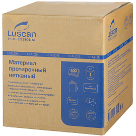 Материал протирочный нетканый Luscan Professional бирюзовый (400 листов в рулоне)