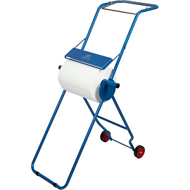 Диспенсер для протирочных материалов в рулонах Luscan Professional напольный стальной синий