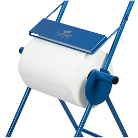 Диспенсер для протирочных материалов в рулонах Luscan Professional напольный стальной синий