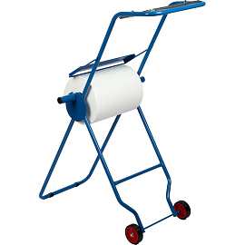 Диспенсер для протирочных материалов в рулонах Luscan Professional напольный стальной синий