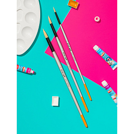 Кисть художественная Комус Арт круглая жесткая синтетика №9