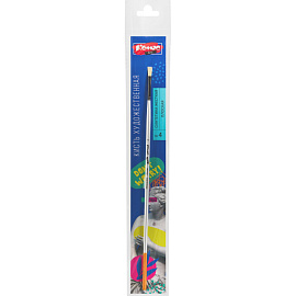 Кисть художественная Комус Арт плоская жесткая синтетика №4