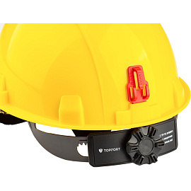 Каска защитная TOPFORT Стандарт 204 желтая с храповым механизмом