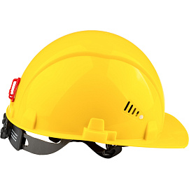 Каска защитная TOPFORT Стандарт 204 желтая с храповым механизмом